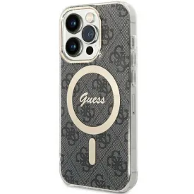 Guess IML 4G with MagSafe Hard Case for iphone 15 Pro Max 6.7" Black - GUHMP15XH4STK