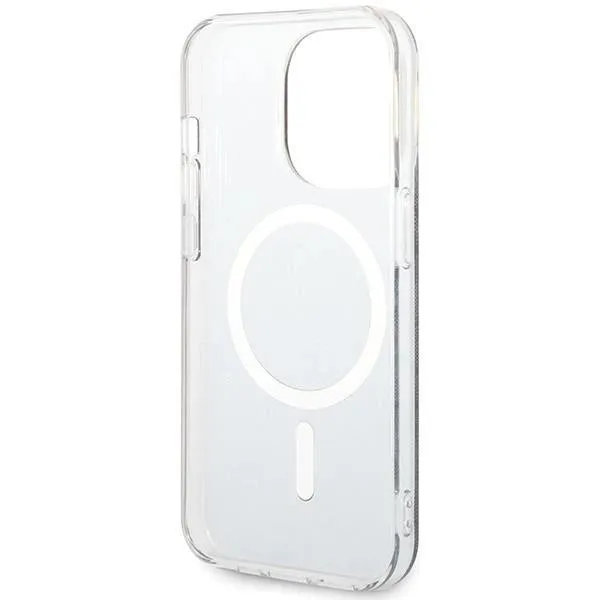 Guess IML 4G with MagSafe Hard Case for iphone 15 Pro Max 6.7" Black - GUHMP15XH4STK