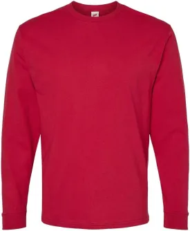 Hanes Essential-T 100% Cotton Long Sleeve T-Shirt 5286