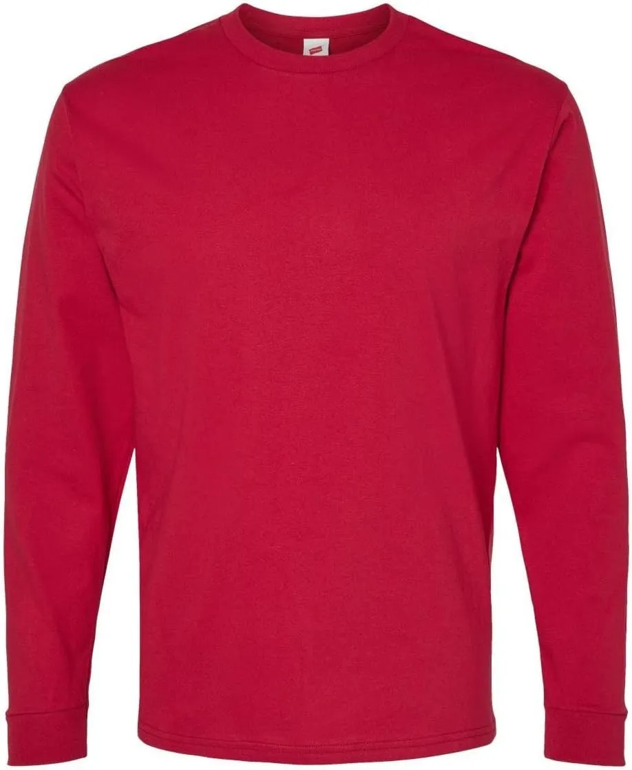 Hanes Essential-T 100% Cotton Long Sleeve T-Shirt 5286