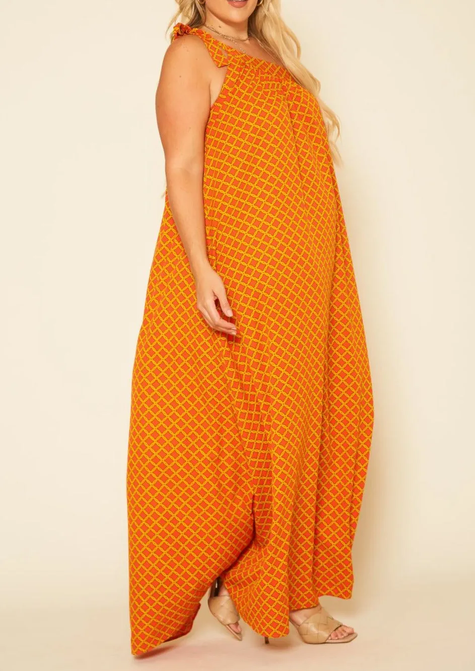 Hi Curvy Plus Size Women One Shoulder Greek Maxi Dress