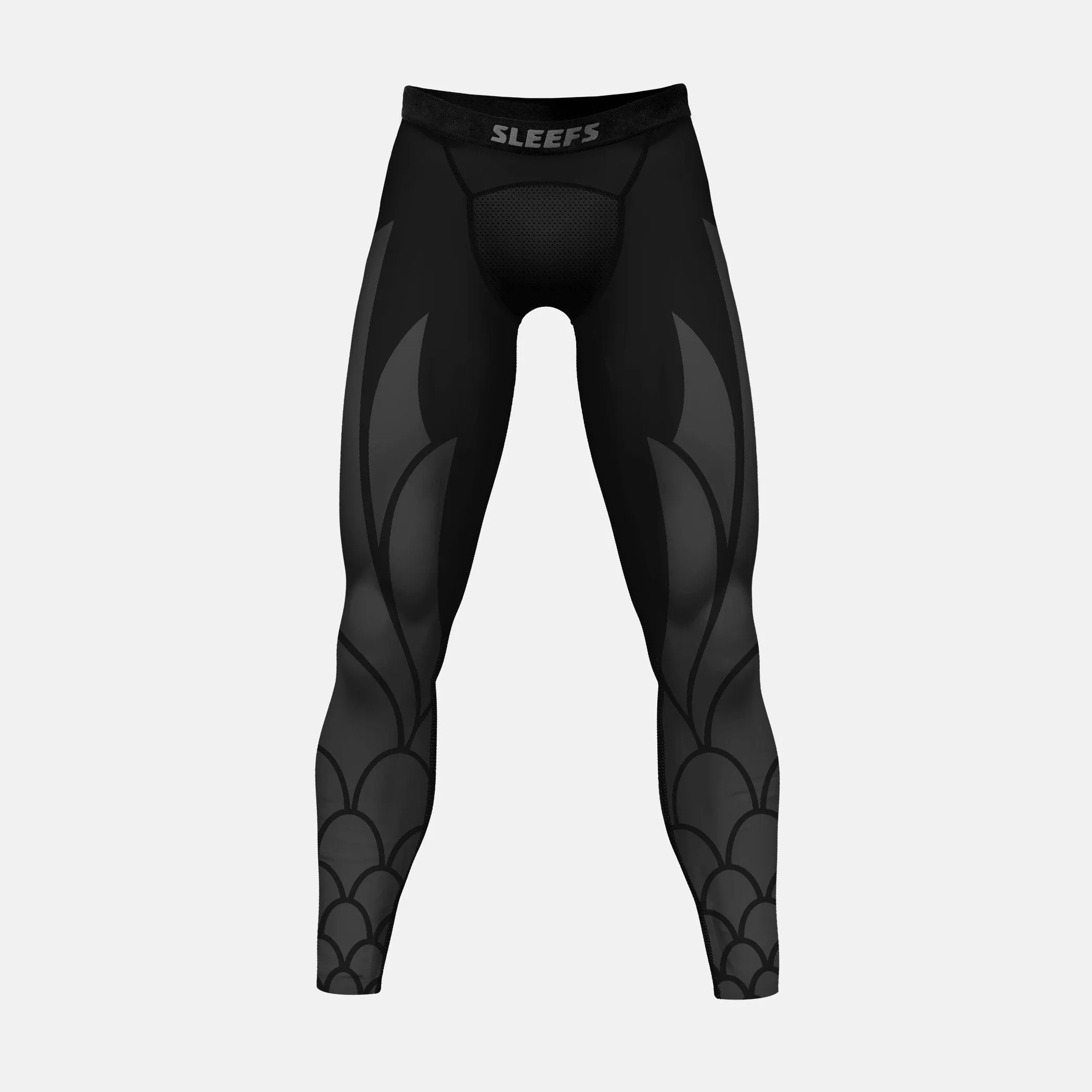 Icarus 2 Black Gray compression tights / leggings