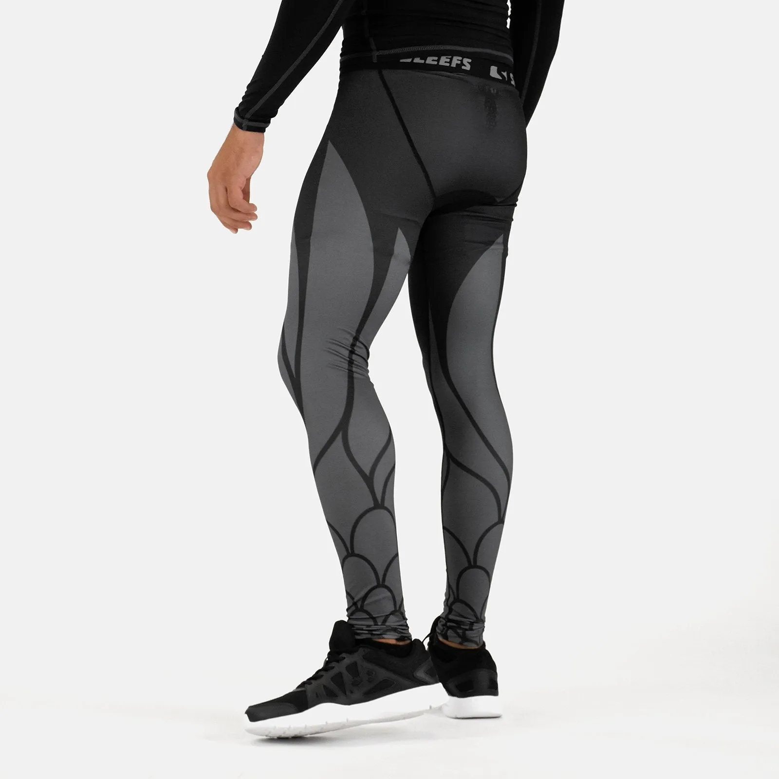 Icarus 2 Black Gray compression tights / leggings