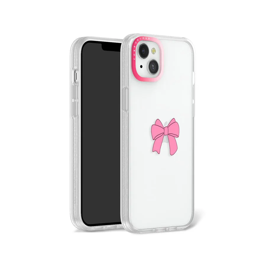 iPhone 12 Pro Max Pink Ribbon Bow Phone Case MagSafe Compatible