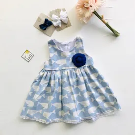 Iris Dress in Wally Whale