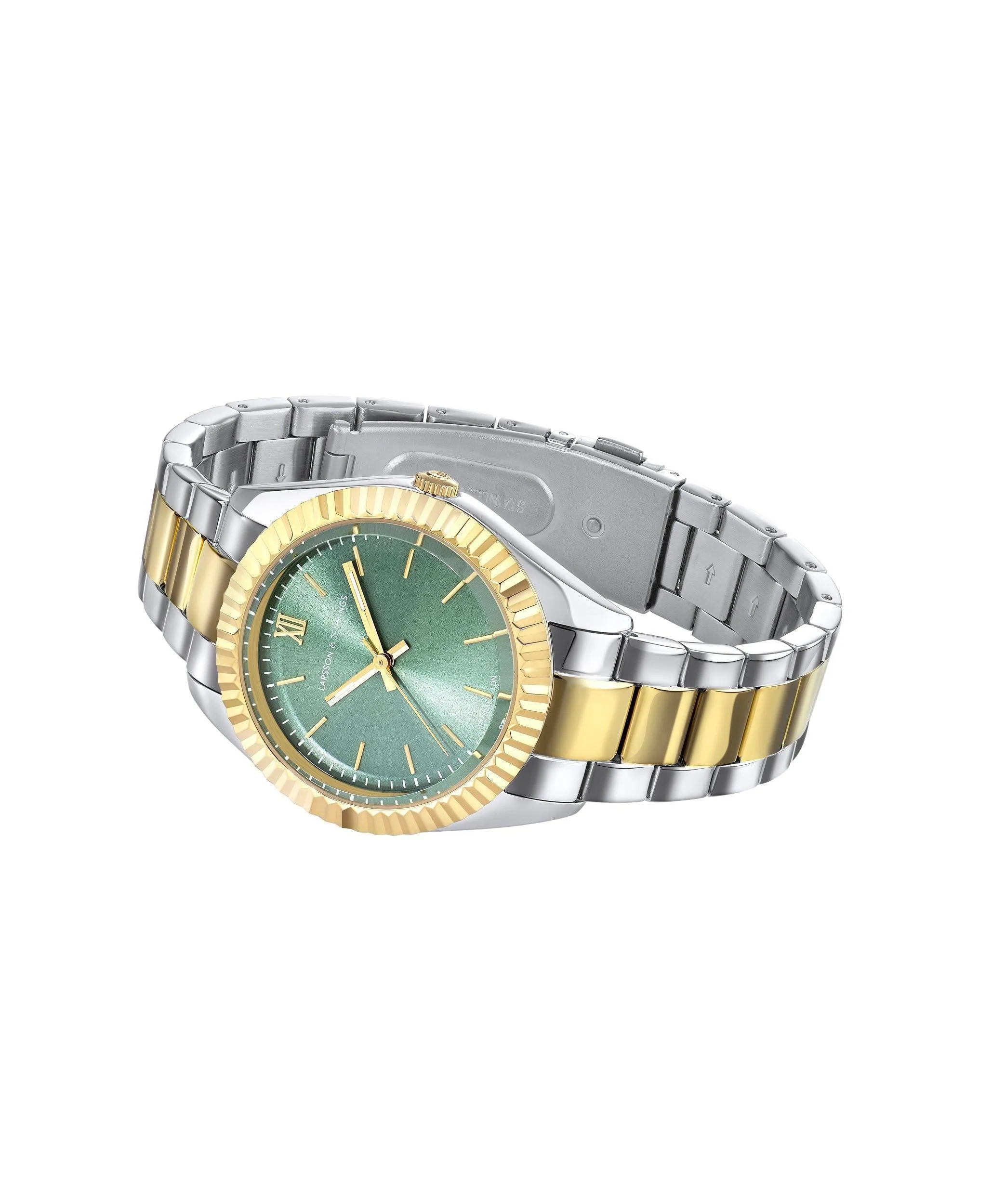 Jade and Gold Mixed Green 36mm Decorative Sphere