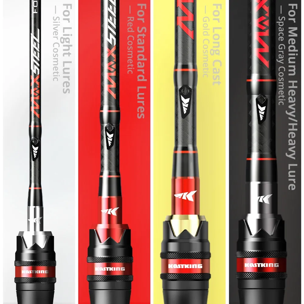 KastKing Max Steel Carbon Spinning / Casting Fishing Rods