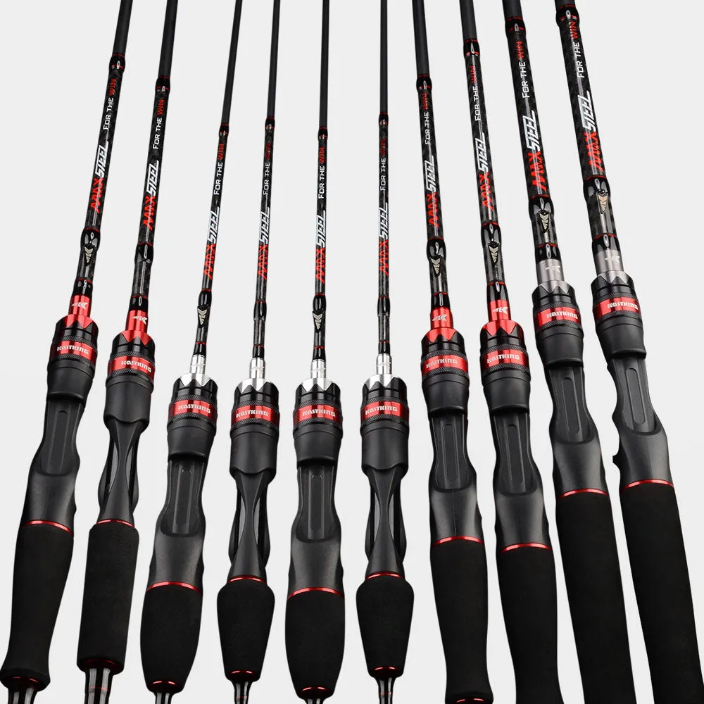 KastKing Max Steel Carbon Spinning / Casting Fishing Rods