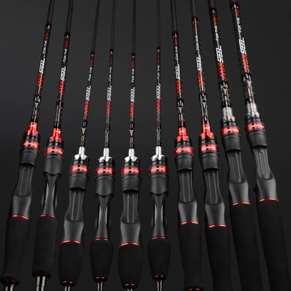 KastKing Max Steel Carbon Spinning / Casting Fishing Rods