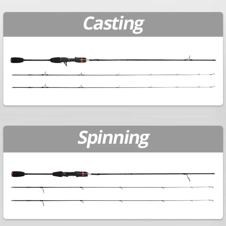 KastKing Max Steel Carbon Spinning / Casting Fishing Rods