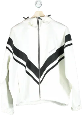 KHRISJOY White / Black Logo-Printed Jacket ONESIZE
