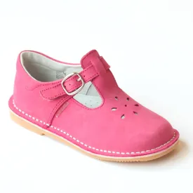 L' Amour Fuchsia Nubuck T-Strap