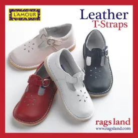 L'Amour Leather T-Straps