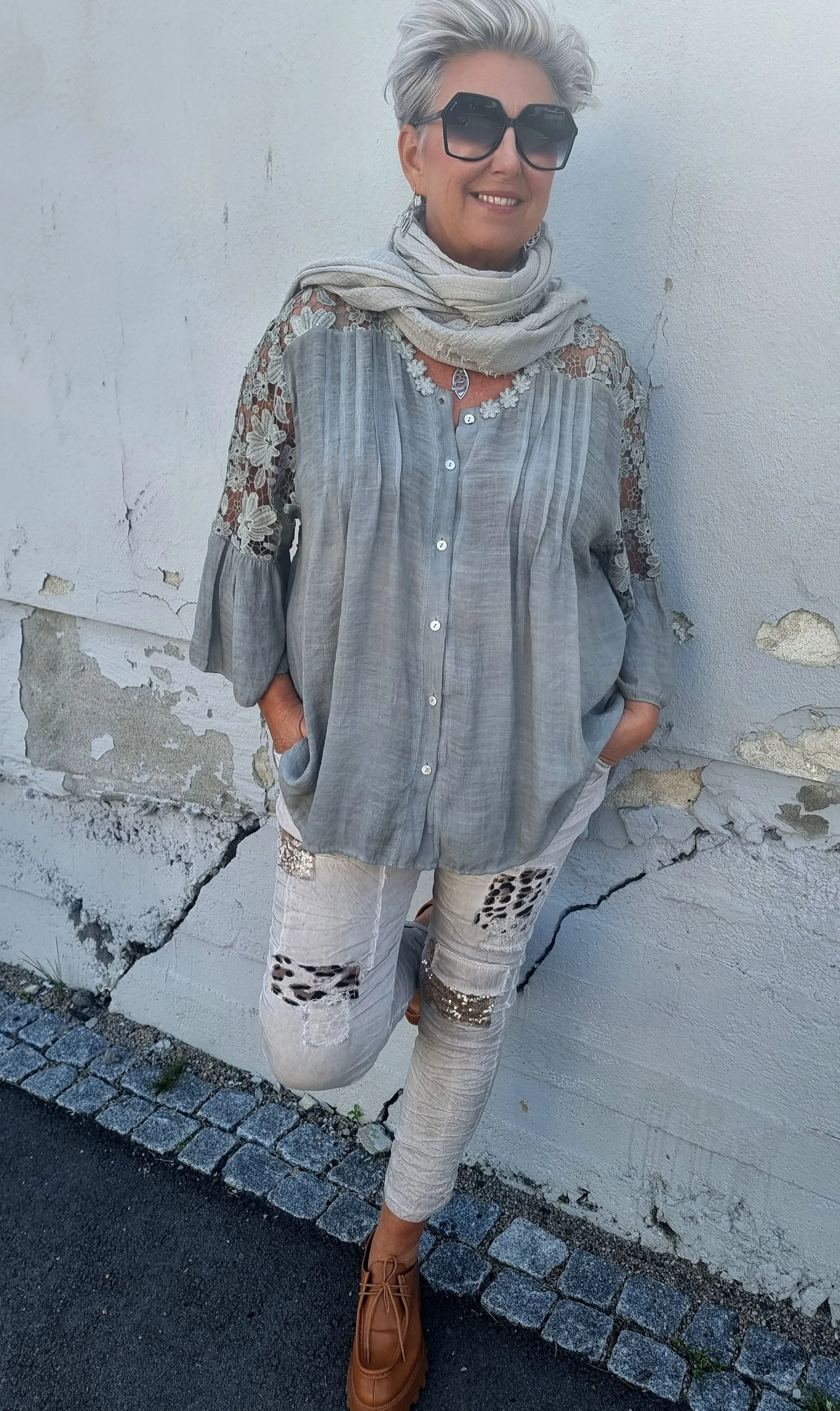 Leona Slim Pant Sand
