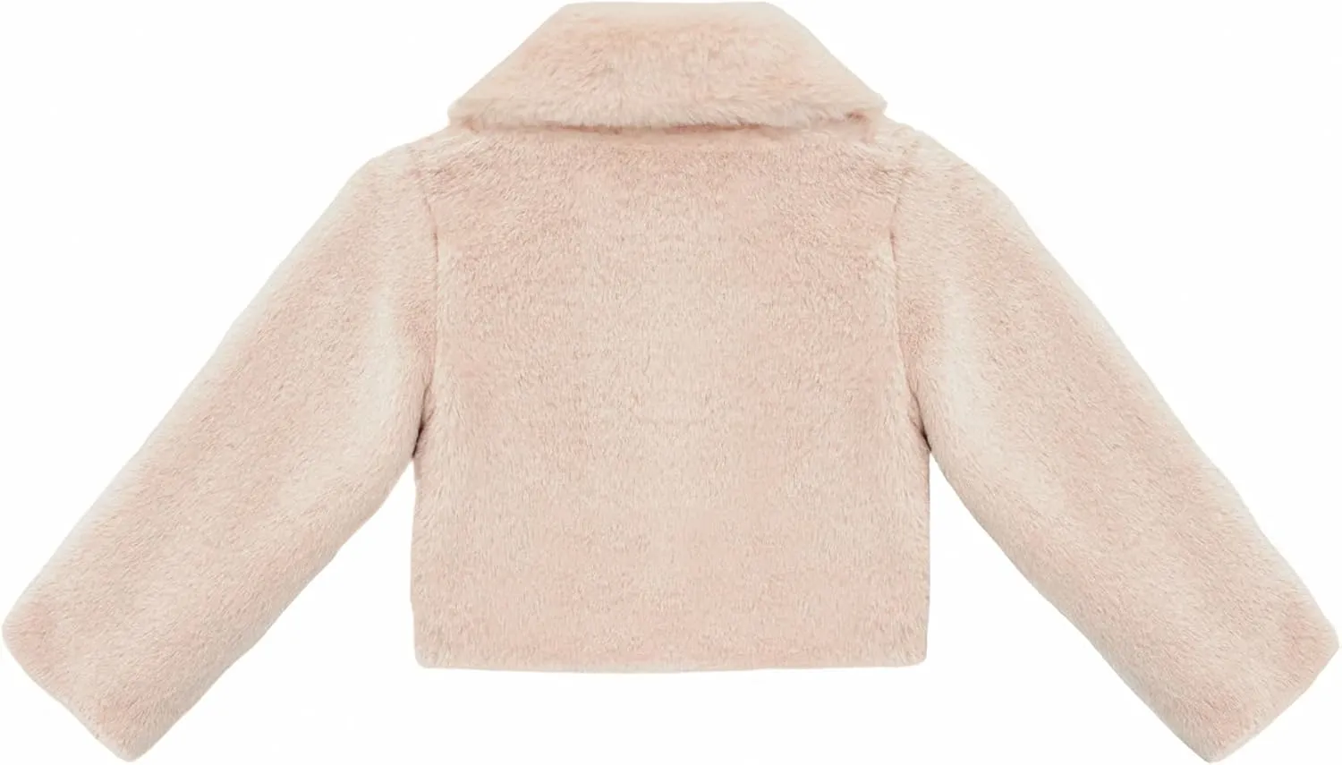 Lilax Girls Faux Fur Bolero Shrug Button Closure Cozy Jacket