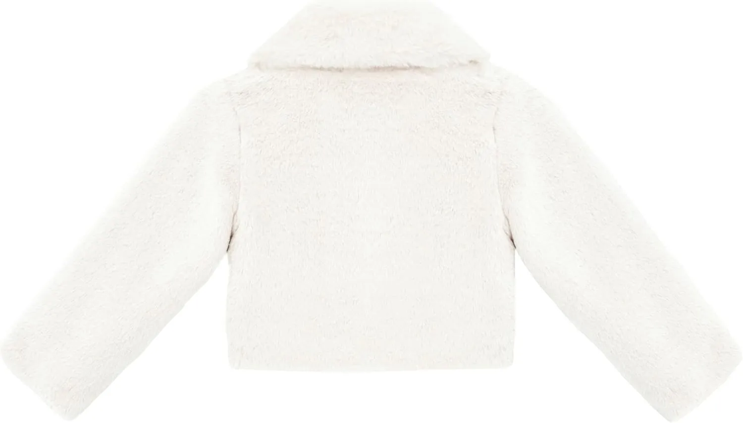 Lilax Girls Faux Fur Bolero Shrug Button Closure Cozy Jacket