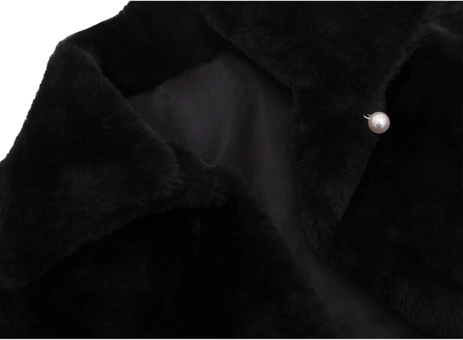 Lilax Girls Faux Fur Bolero Shrug Button Closure Cozy Jacket
