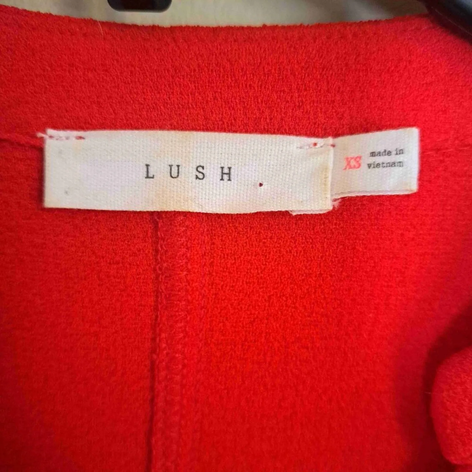 Lush Hailey Crepe Dress Red Size XS