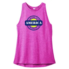 Made In America With Pickleball | Clearance Women's Rocker Pickleball Tank | 100% Polyester