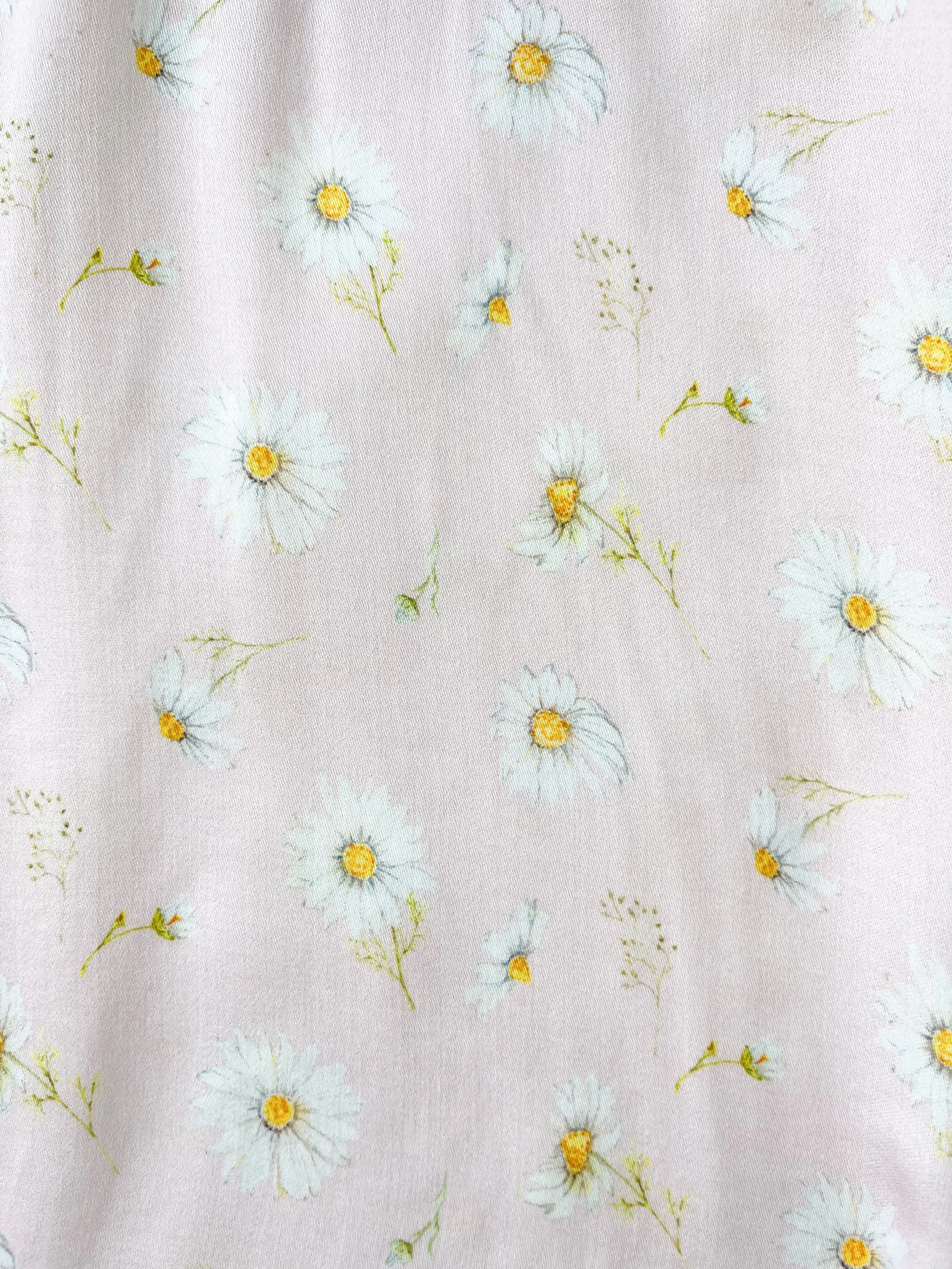 MILANA - GIRLS VISCOSE PYJAMA PINK DAISY PRINT