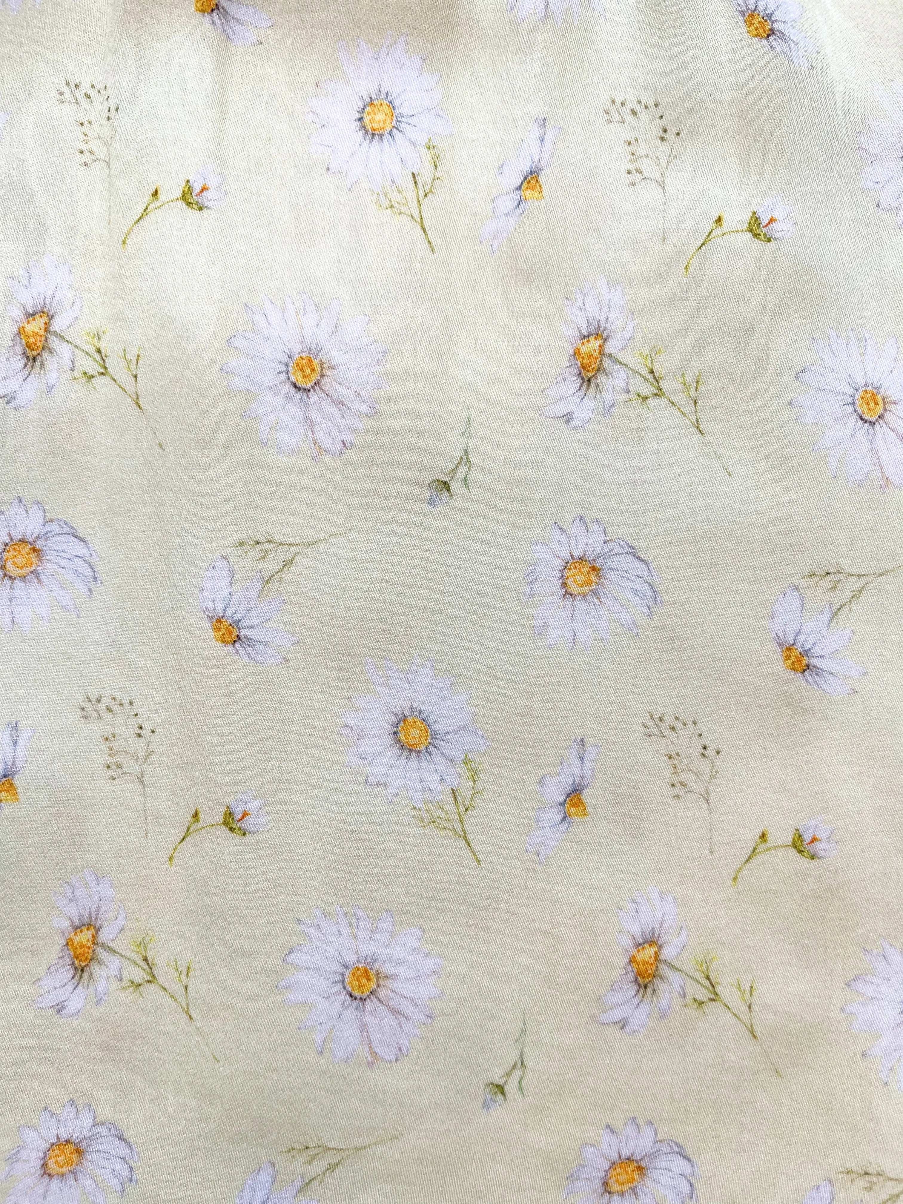 MILANA - GIRLS VISCOSE PYJAMA YELLOW DAISY PRINT