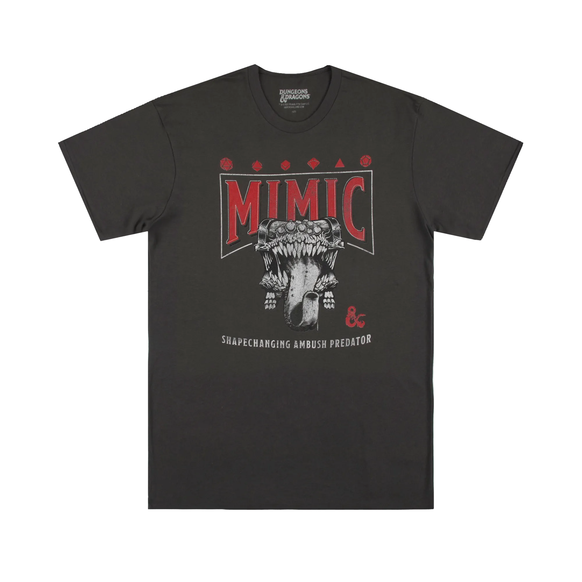 Mimic Shapechanging Ambush Predator Charcoal Tee