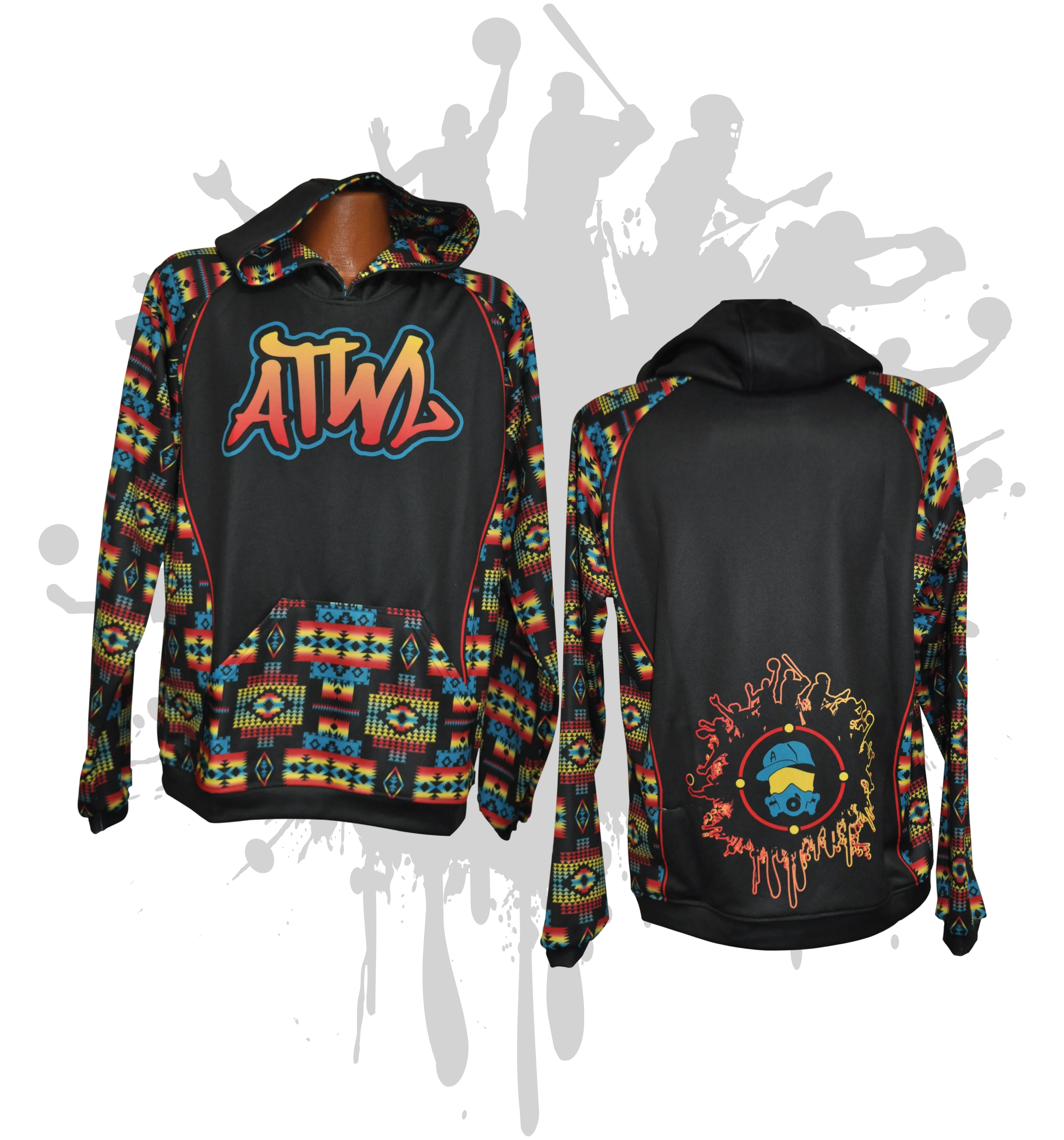 NATIVE PATTERN HOODY