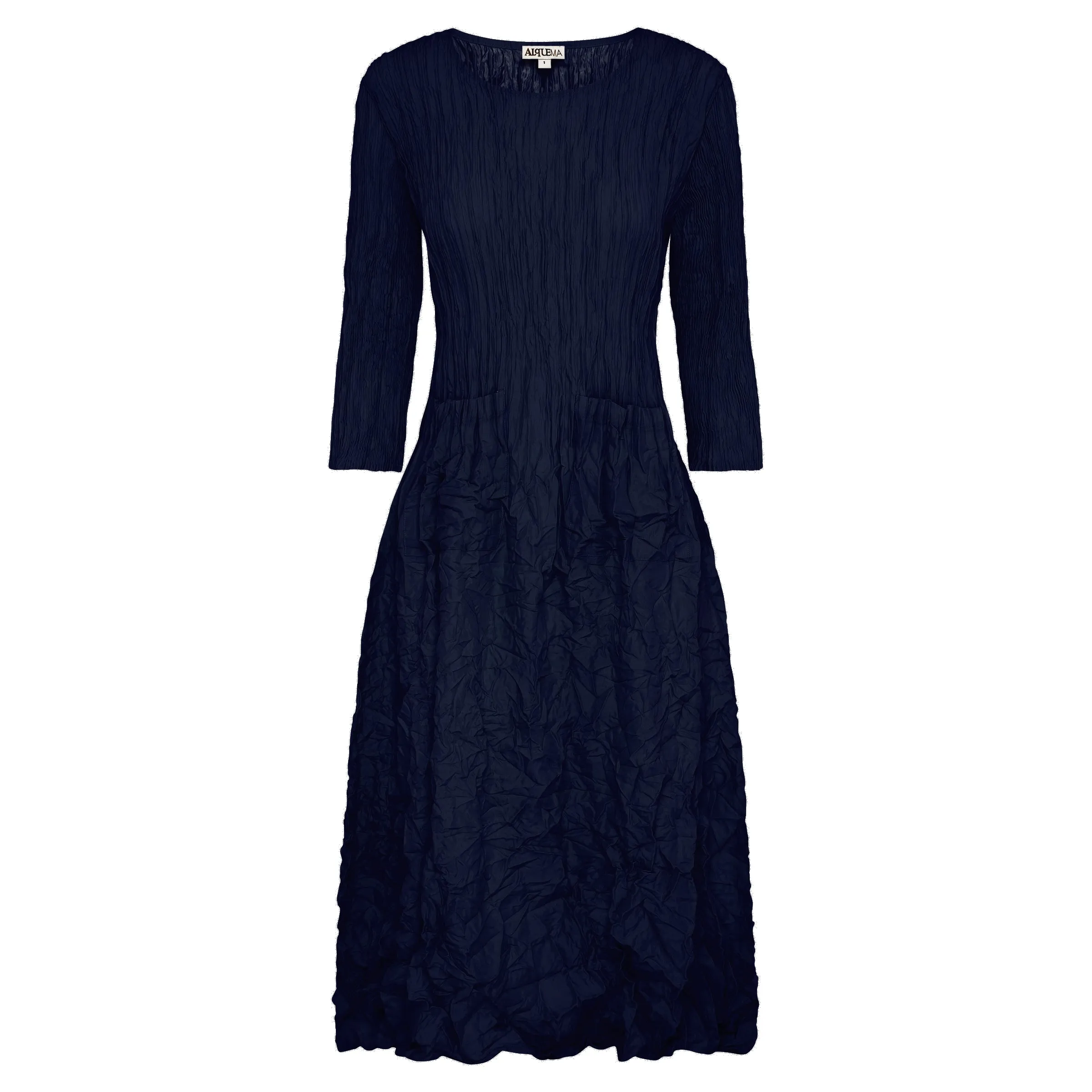 NEW | 3/4 Sleeve Smash Pocket Dress - Plain Colours | Alquema