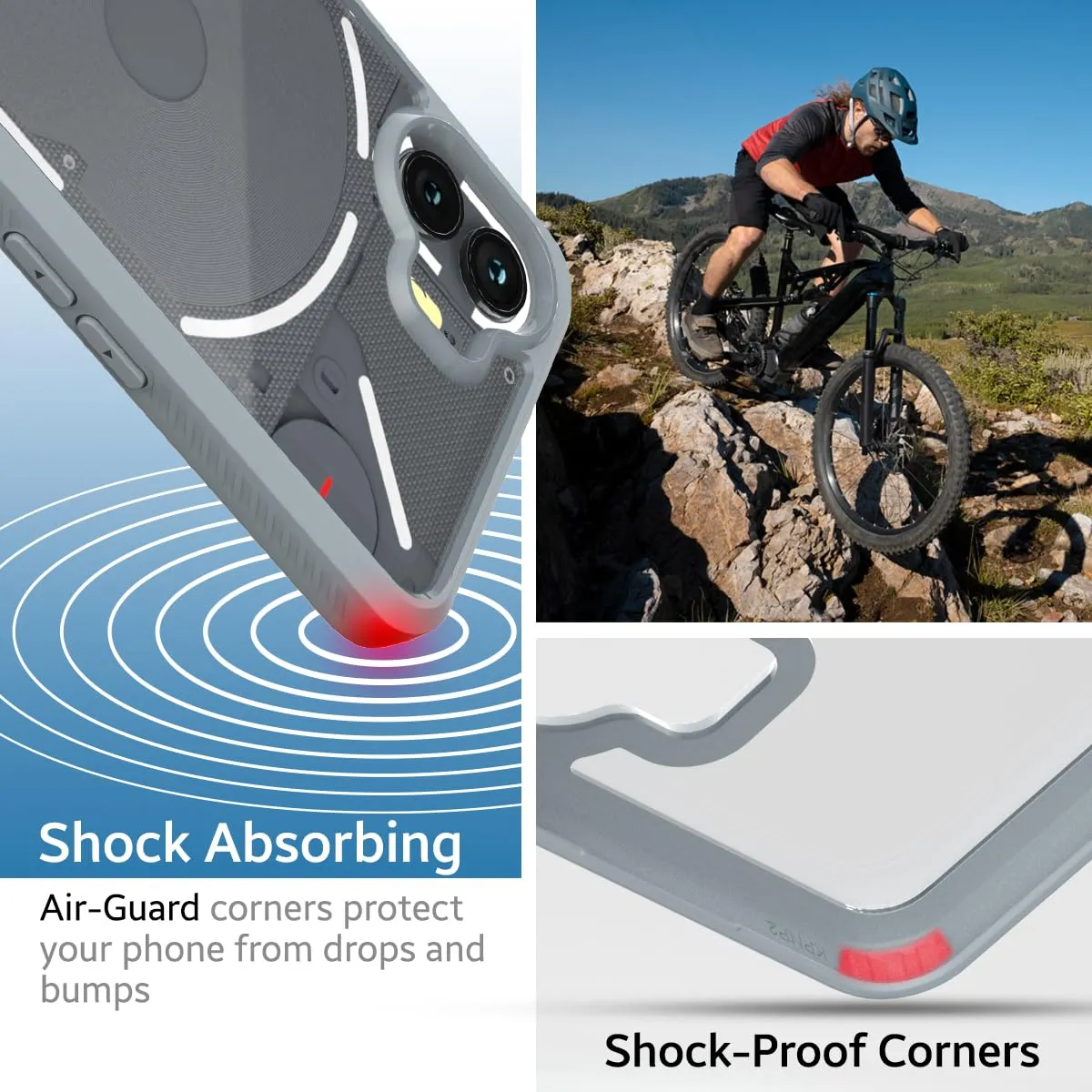Nothing Phone 2 Back Cover Case | Impulse - Gray