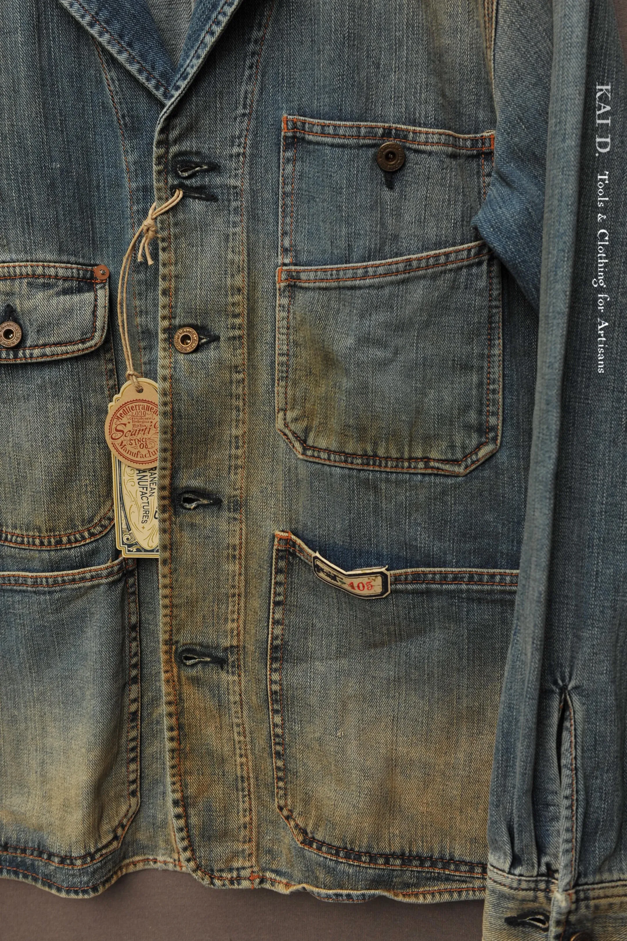 Pioneer Denim Jacket - Faded Indigo - XL (NO RETURN)