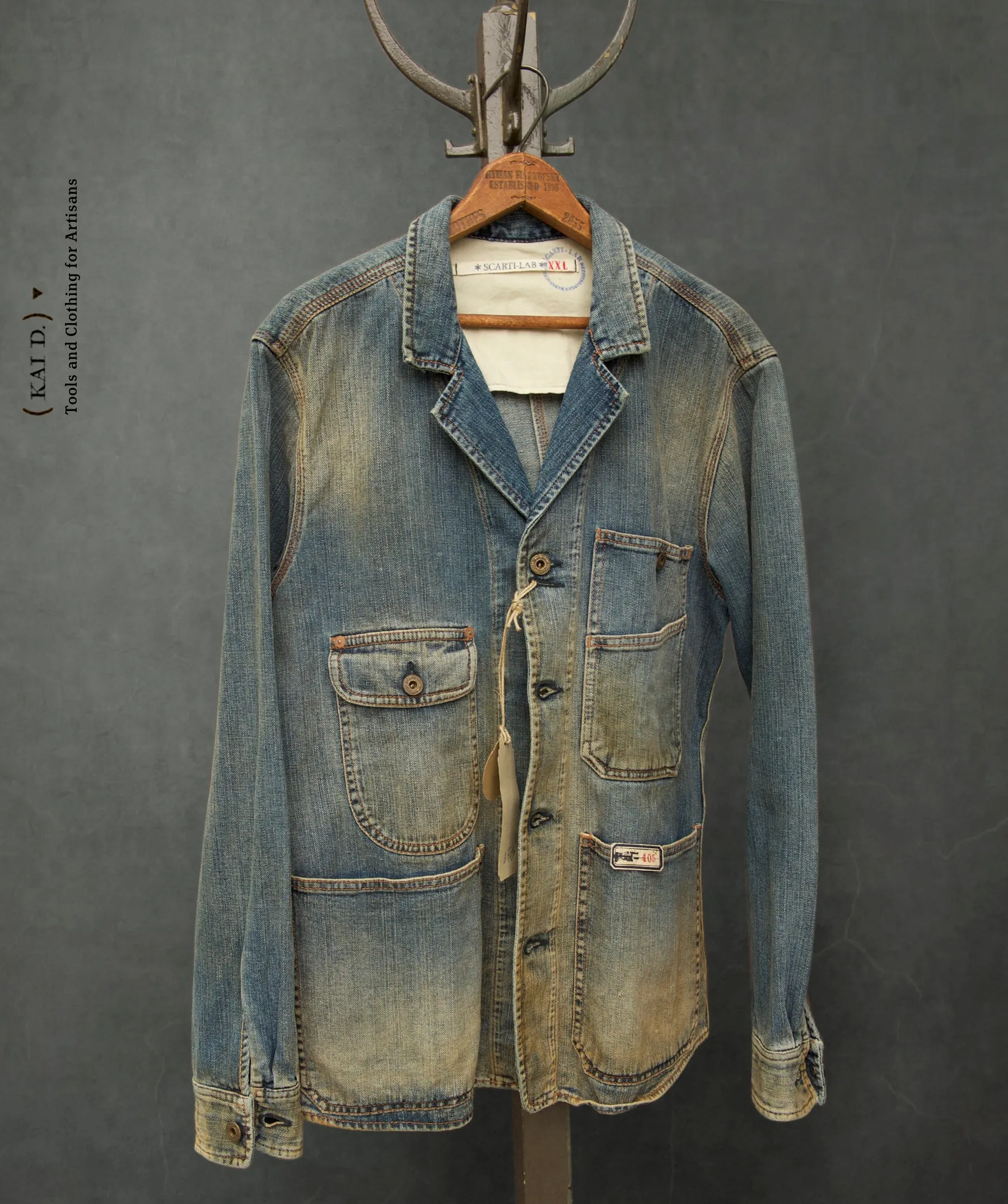 Pioneer Denim Jacket - Faded Indigo - XL (NO RETURN)