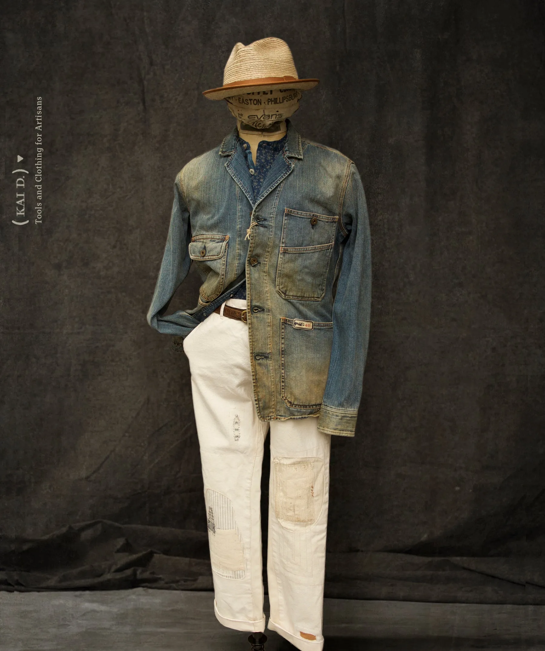 Pioneer Denim Jacket - Faded Indigo - XL (NO RETURN)