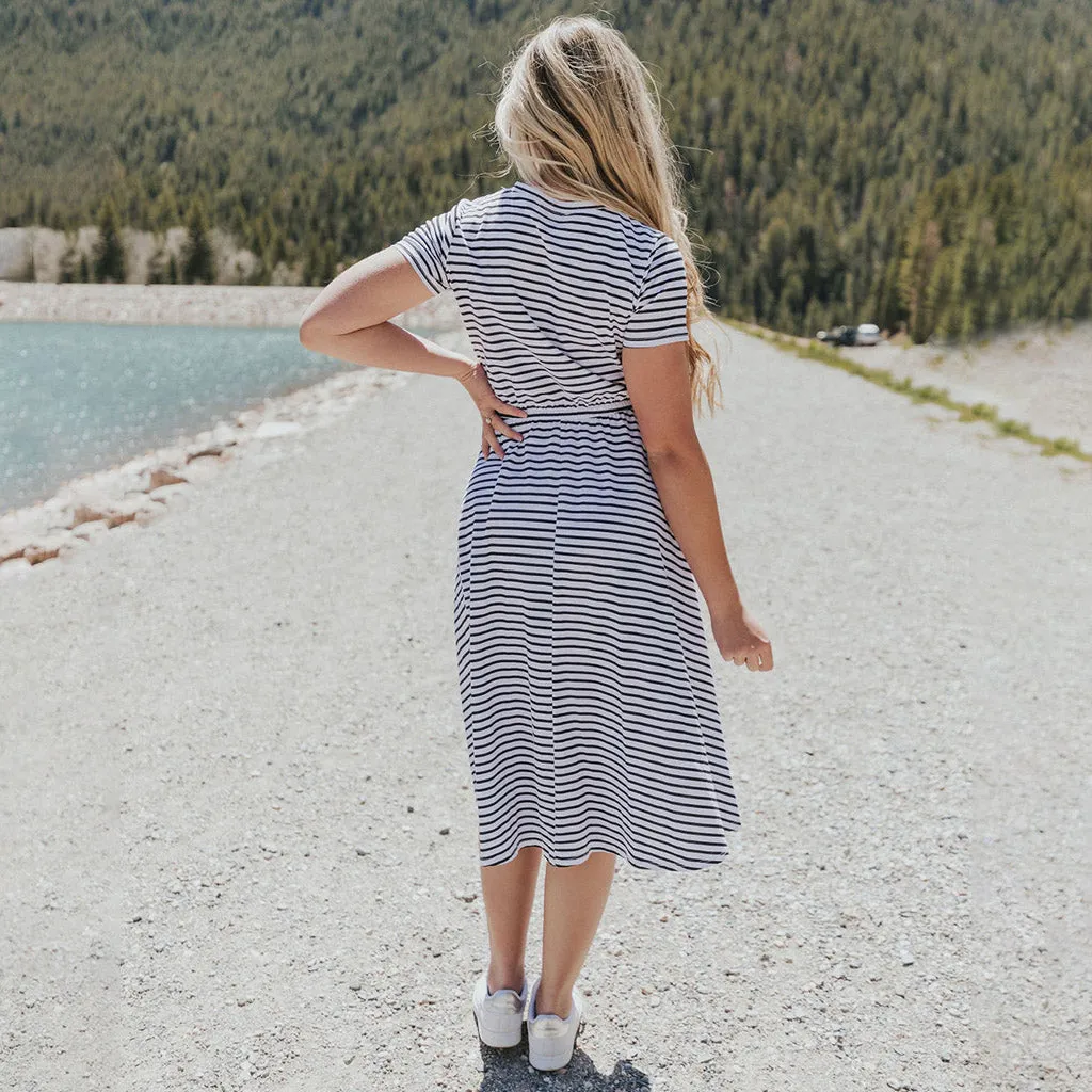 Piper Dress (Black Stripe)