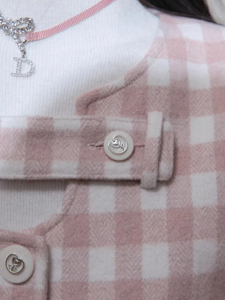 Plaid jacket   skirt【s0000007221】