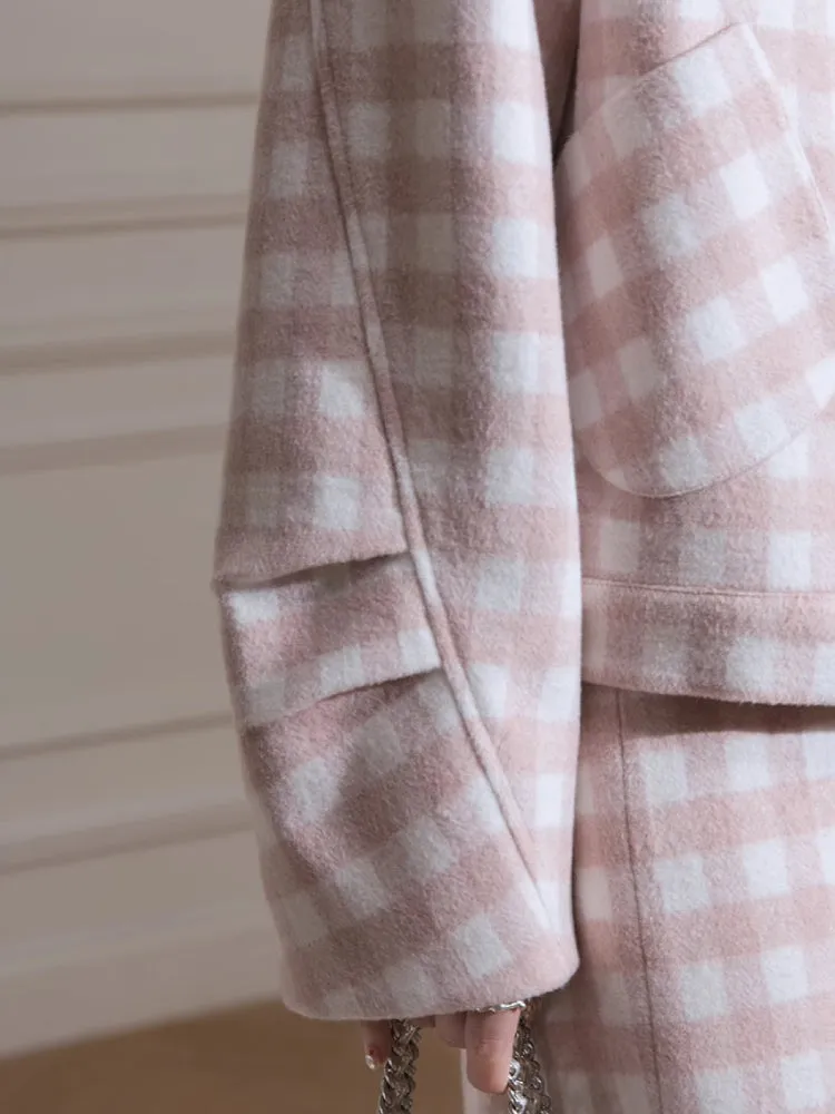 Plaid jacket   skirt【s0000007221】