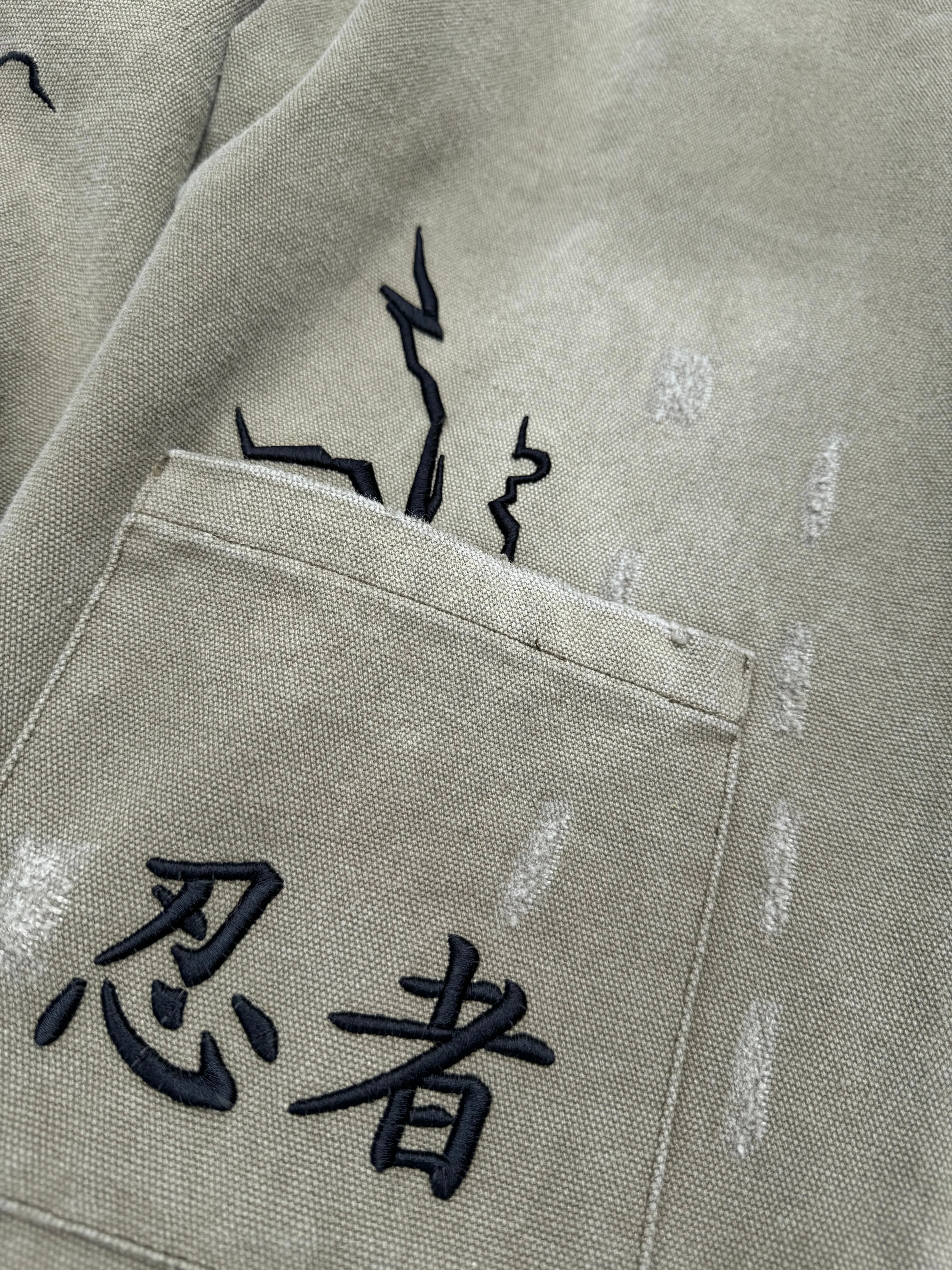 Mint Green Khaki Workwear Jacket - Stylish, Durable, and Functional