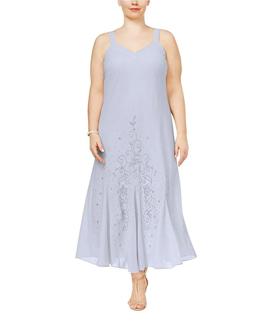 R&M Richards Women's Plus Size Beaded Jacket Dress - Mother of the Bride Dresses