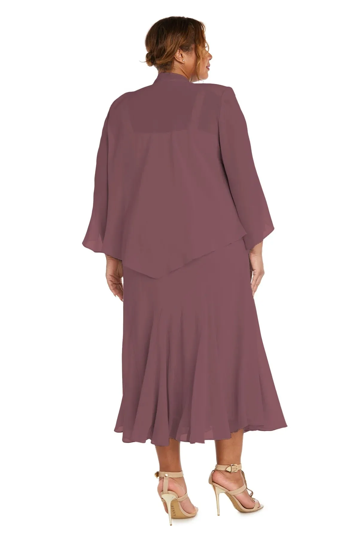 R&M Richards Women's Plus Size Beaded Jacket Dress - Mother of the Bride Dresses