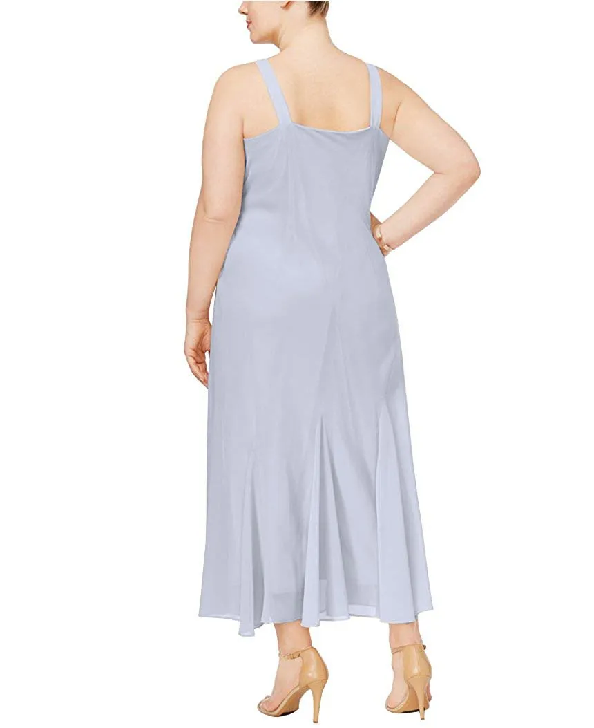 R&M Richards Women's Plus Size Beaded Jacket Dress - Mother of the Bride Dresses