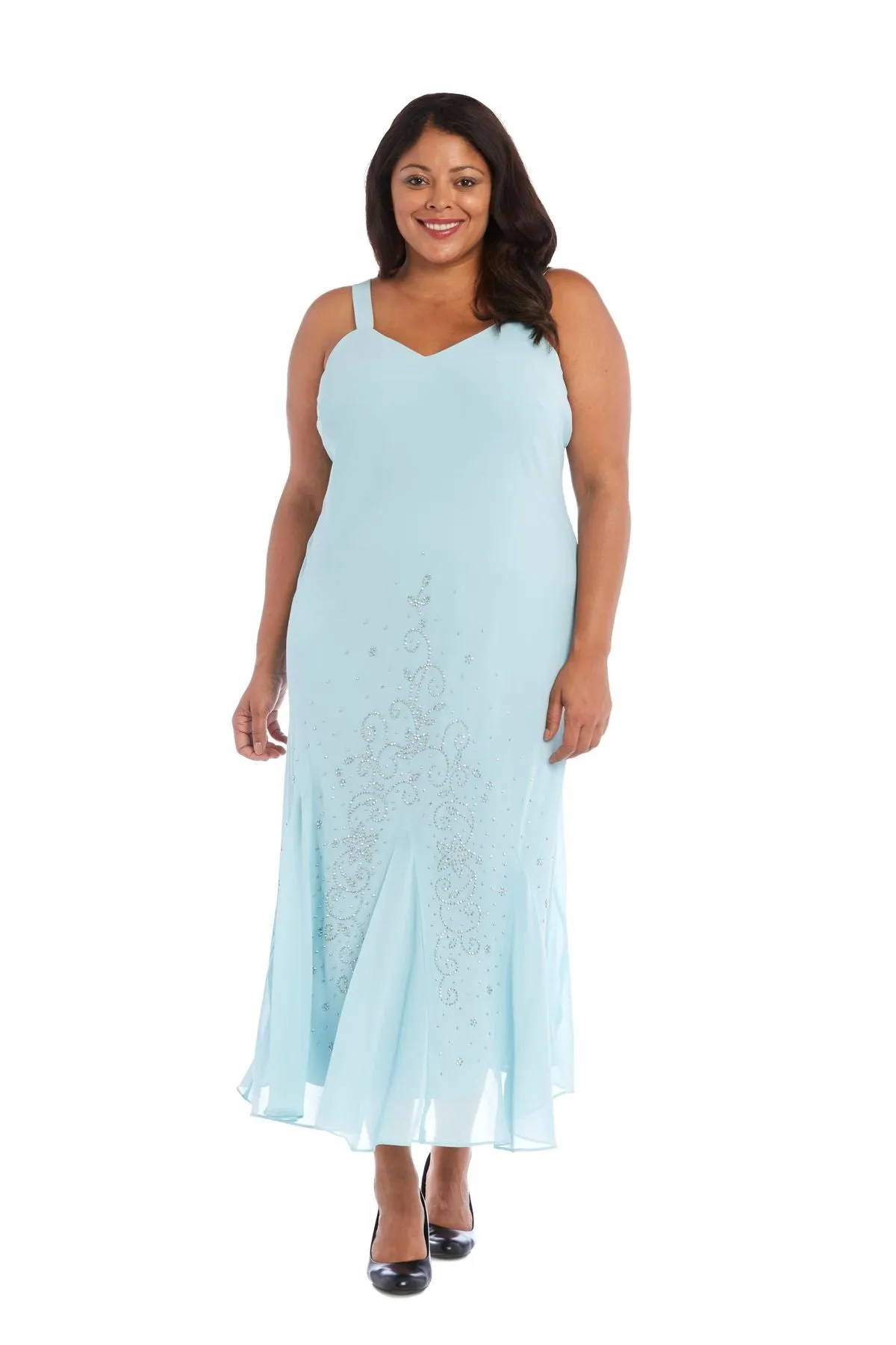 R&M Richards Women's Plus Size Beaded Jacket Dress - Mother of the Bride Dresses