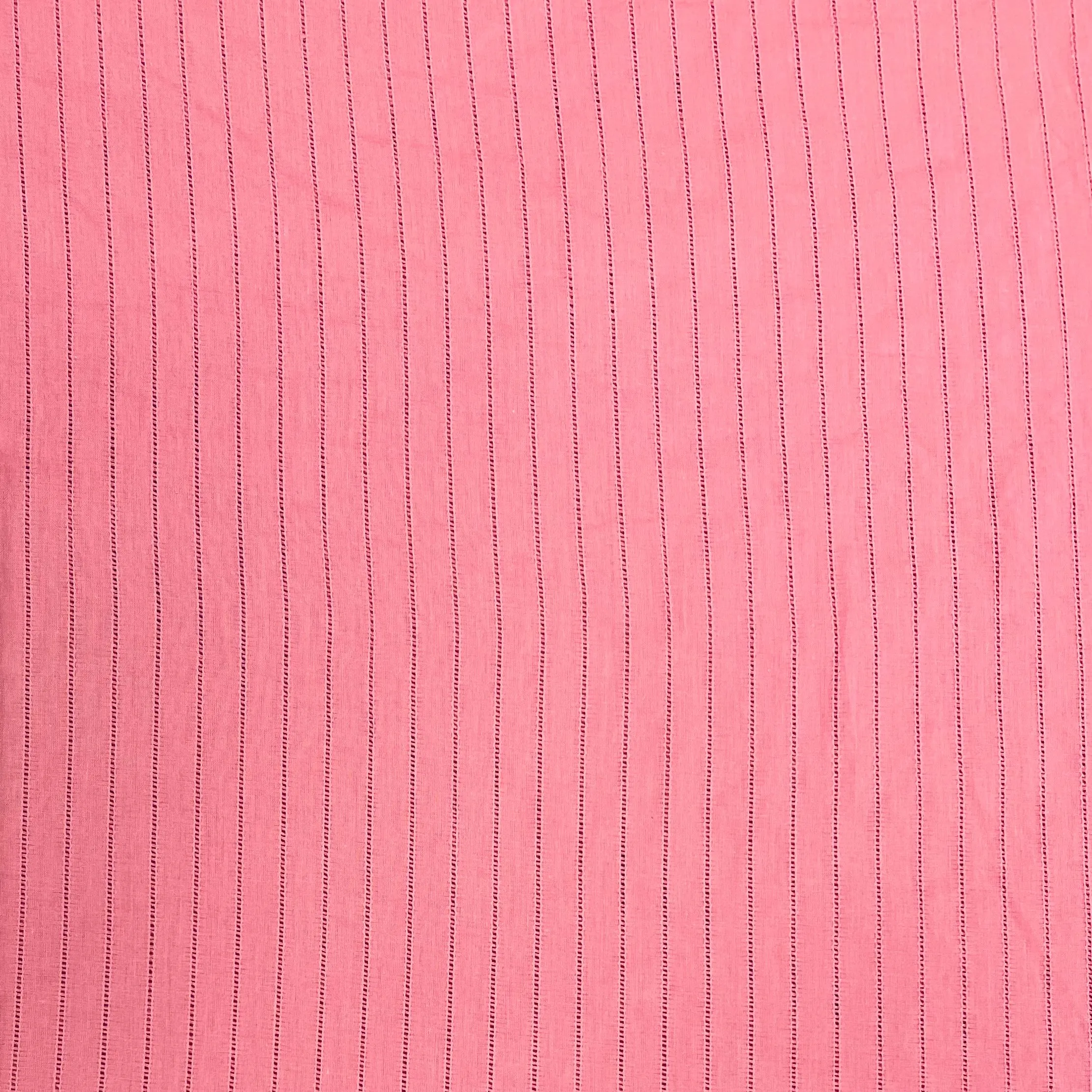 Salmon Pink Jacquard Cotton Fabric 48 inches