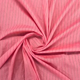 Salmon Pink Jacquard Cotton Fabric 48 inches