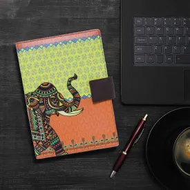 Signature Elephant Leather Case with Diary