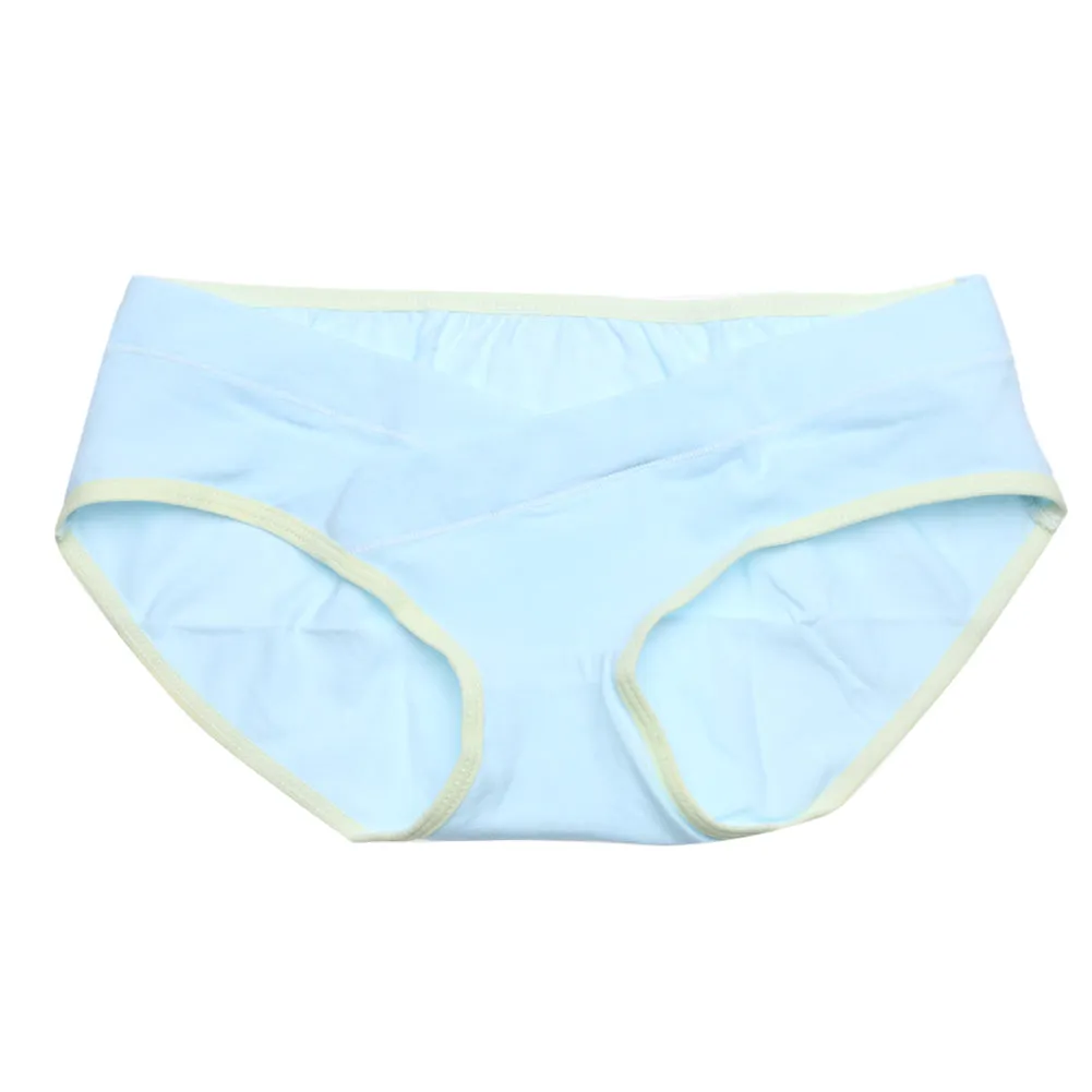 Soft Cotton Belly Support Panties for Pregnant Women Maternity Underwear Breathable V-Shaped Low Waist Panty