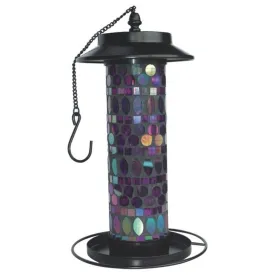Solar Lighting Mosaic Bird Feeder