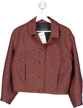 Tara Jarmon Blue Embroidered Jacket UK 8