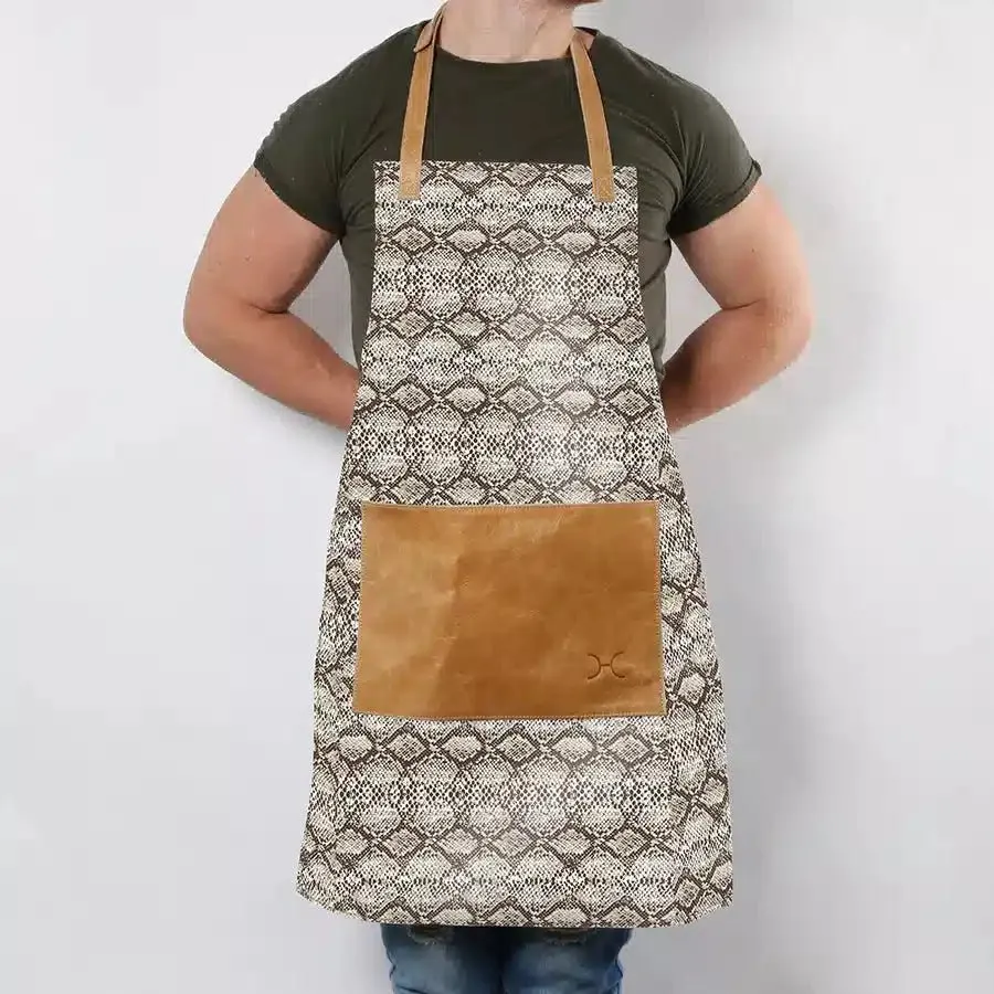 Thandana Laminated Fabric with Leather Pouch Apron | New Designs