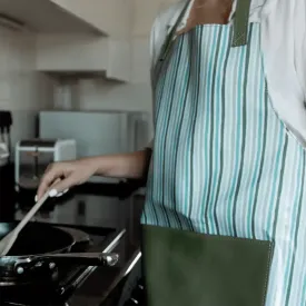 Thandana Laminated Fabric with Leather Pouch Apron | New Designs