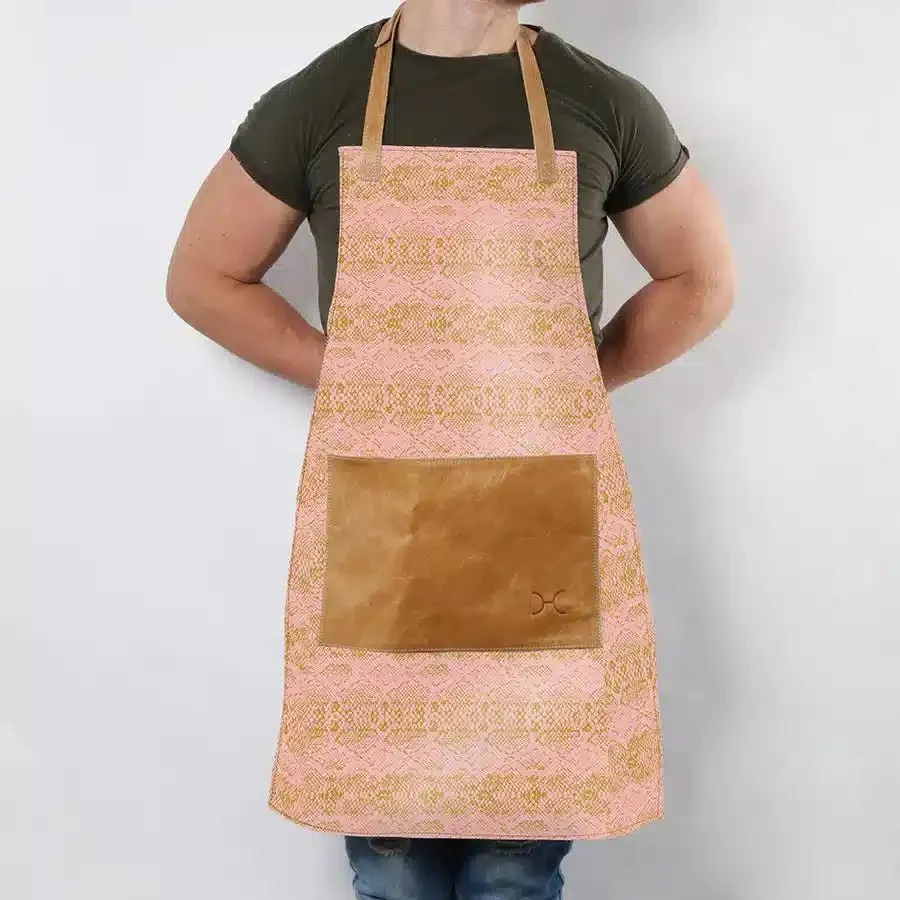 Thandana Laminated Fabric with Leather Pouch Apron | New Designs