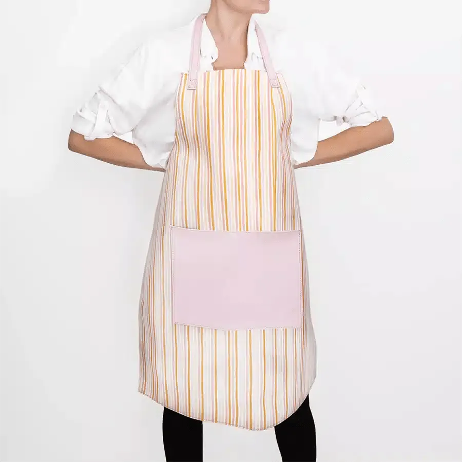 Thandana Laminated Fabric with Leather Pouch Apron | New Designs